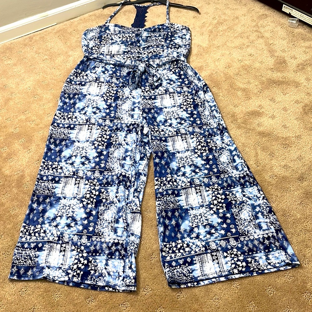 Blue jumpsuit